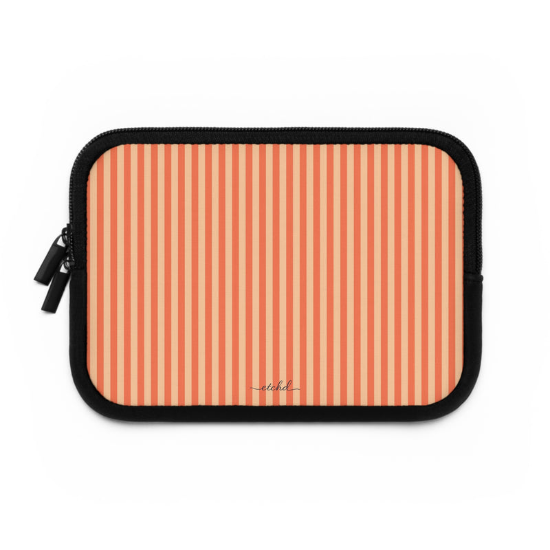 Coral And Peach Laptop Sleeve by etchd, view 2