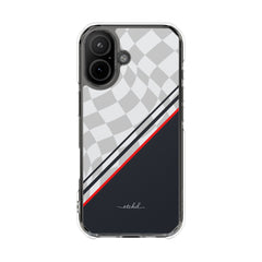 Checkered Flag Clear Magnetic Phone Case by etchd, view 13