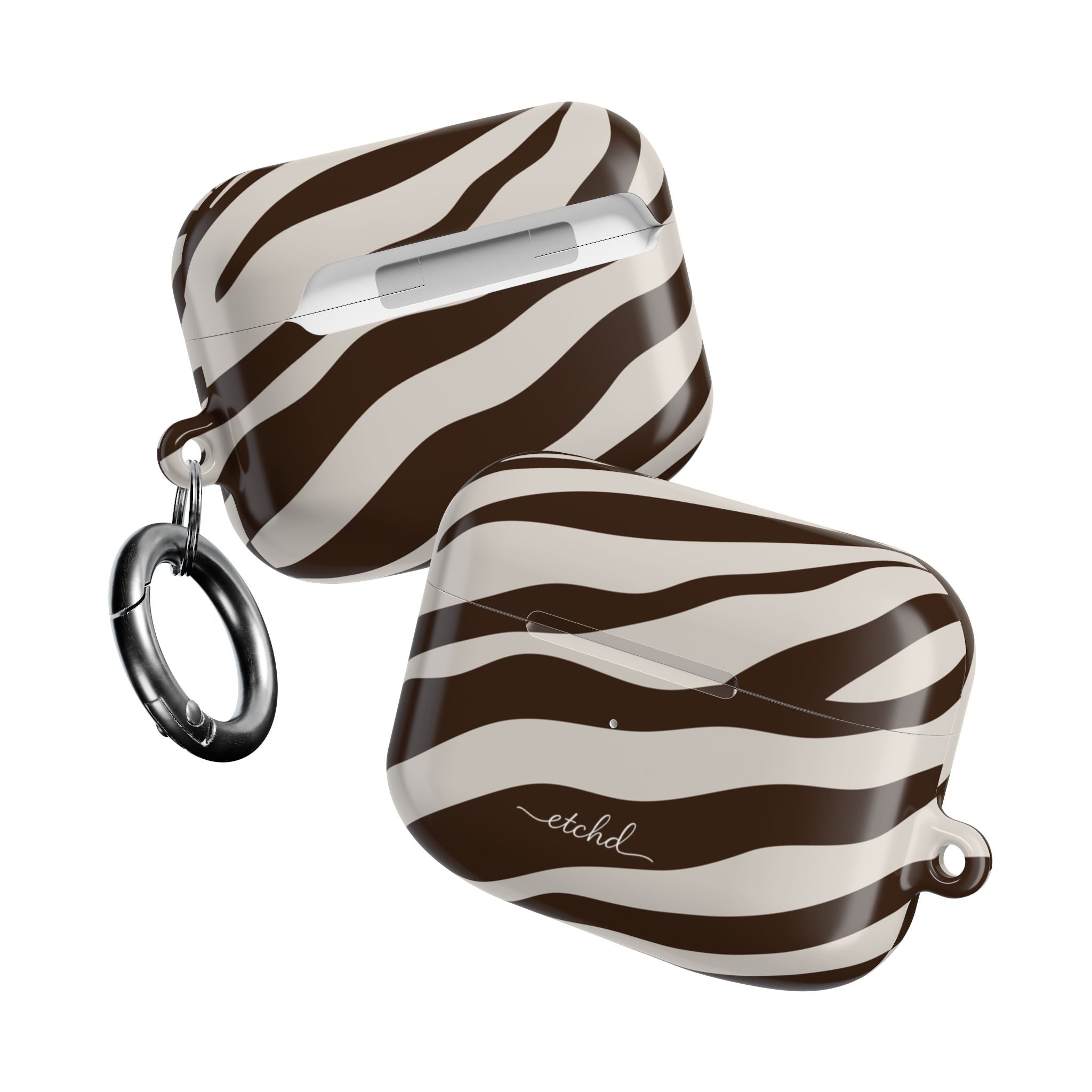 Brown Zebra AirPod Case by etchd, view 10