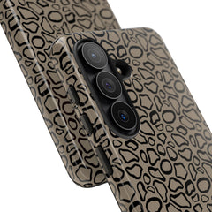 Abstract Print Taupe Phone Case by etchd, view 219