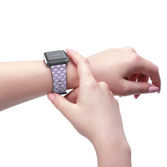 Cream & Lilac Polka Dot Smartwatch Strap by etchd, view 11