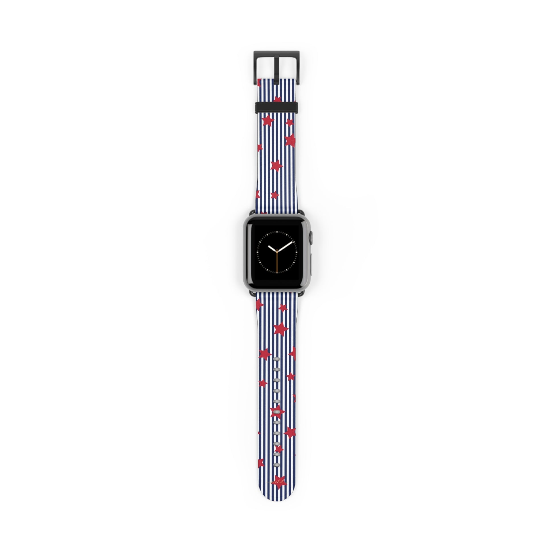 Blue Stripes & Red Stars Smartwatch Strap by etchd