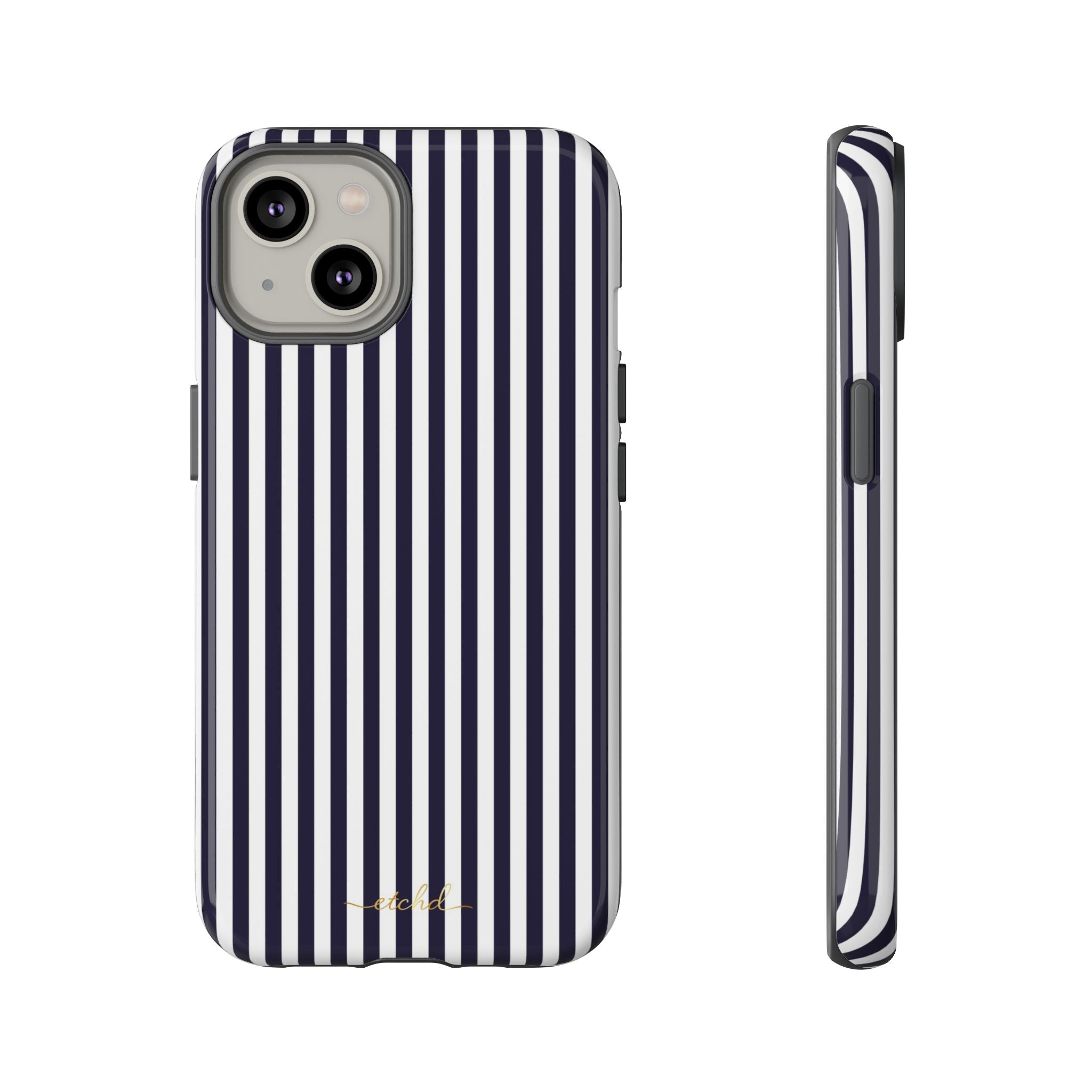 Navy And White Phone Case by etchd, view 2