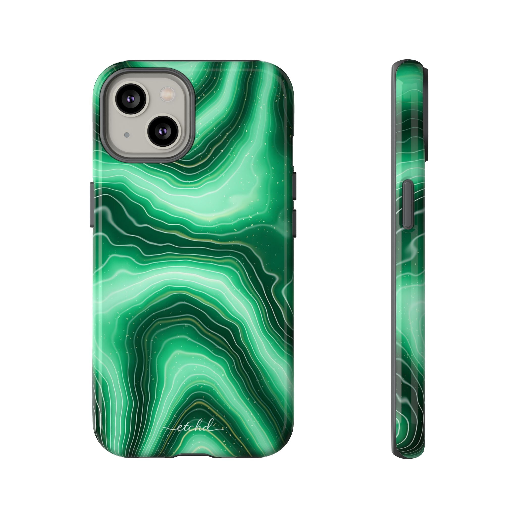 Emerald Phone Case by etchd, view 2
