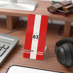 Monza Red Phone Stand by etchd, view 3