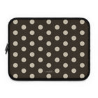 Cream & Brown Polka Dot Laptop Sleeve