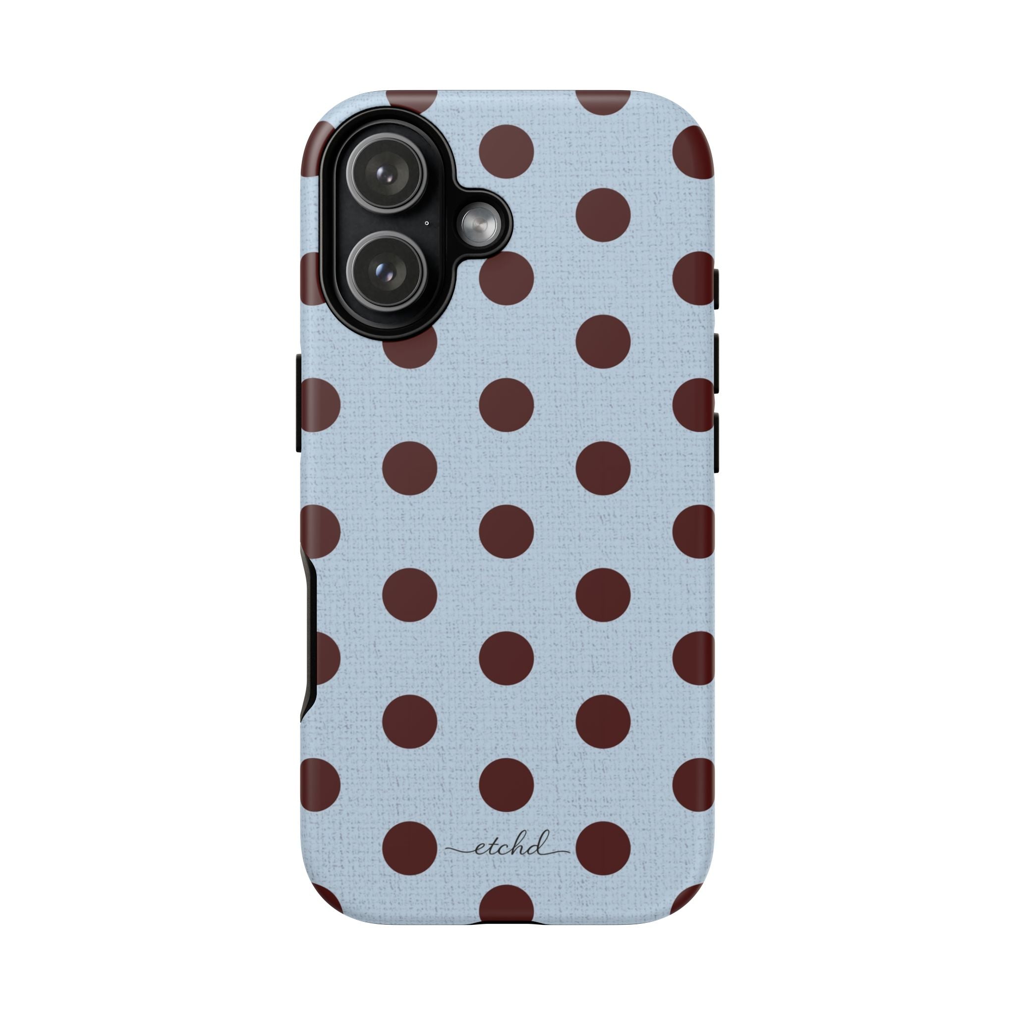 Blue & Cherry Polka Dot Phone Case by etchd, view 35