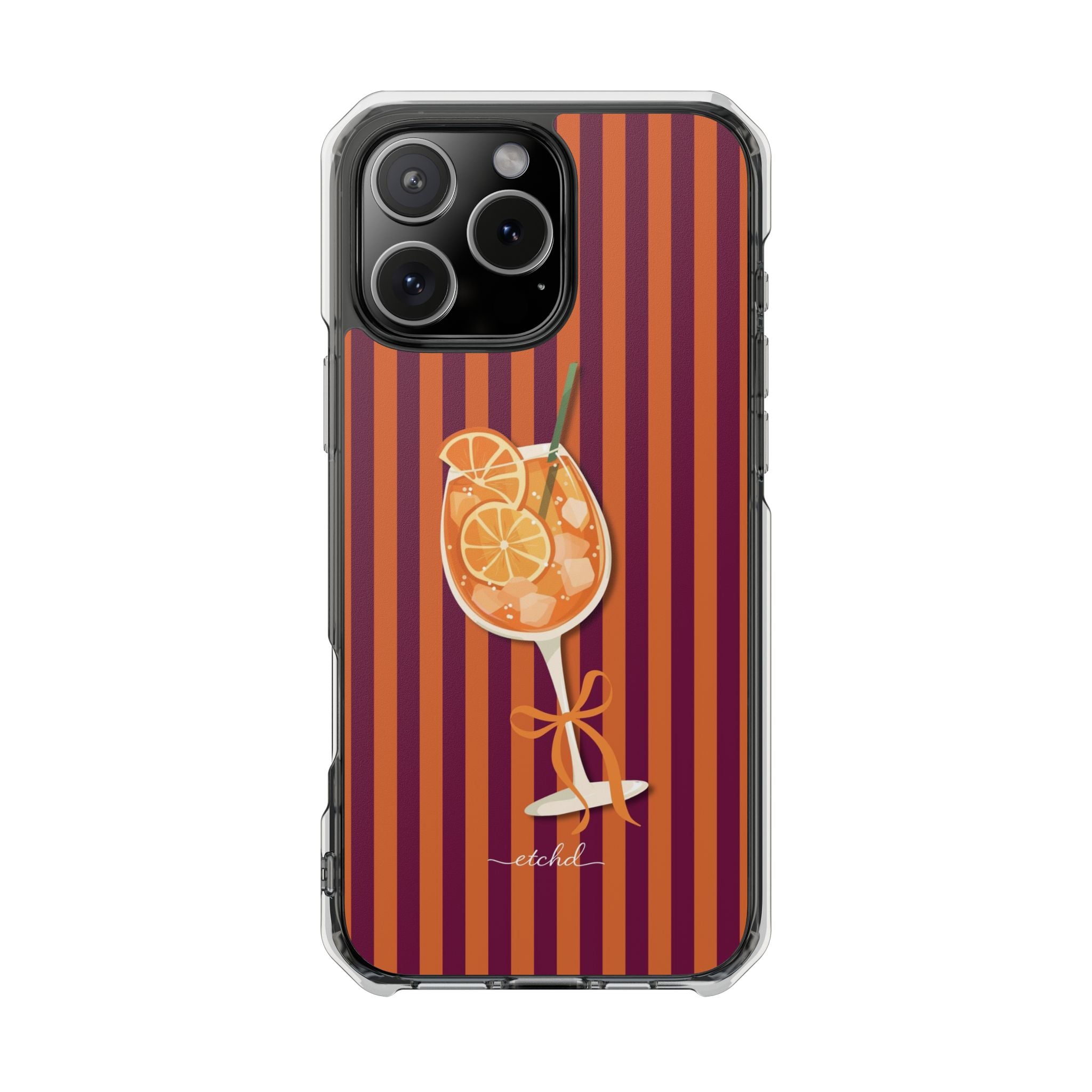 Aperol Spritz Clear Magnetic Phone Case – designer phone case by etchd
