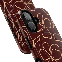 Cherry & Peach Floral Magnetic Phone Case by etchd, view 87