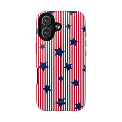 Red Stripes & Blue Stars Magnetic Phone Case by etchd, view 25