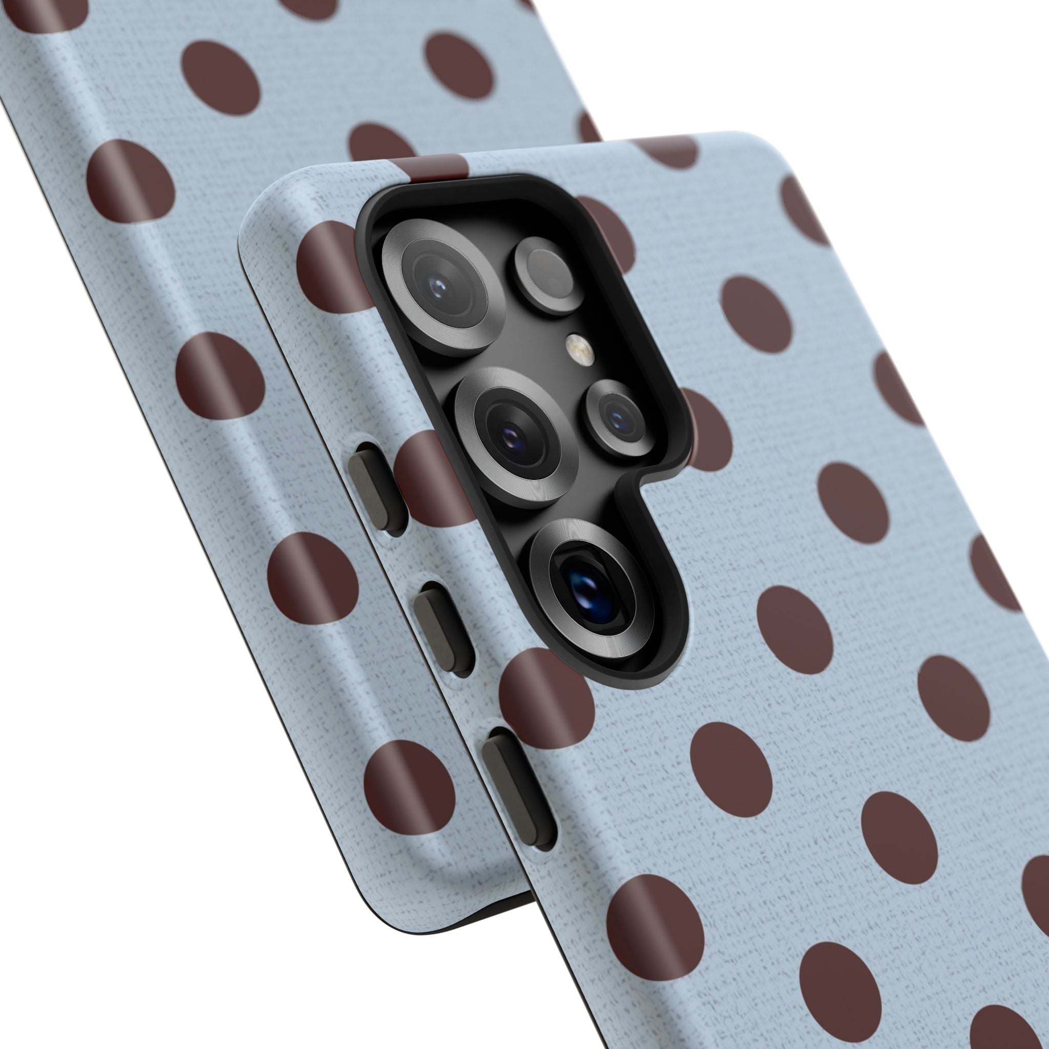 Blue & Cherry Polka Dot Phone Case by etchd, view 50