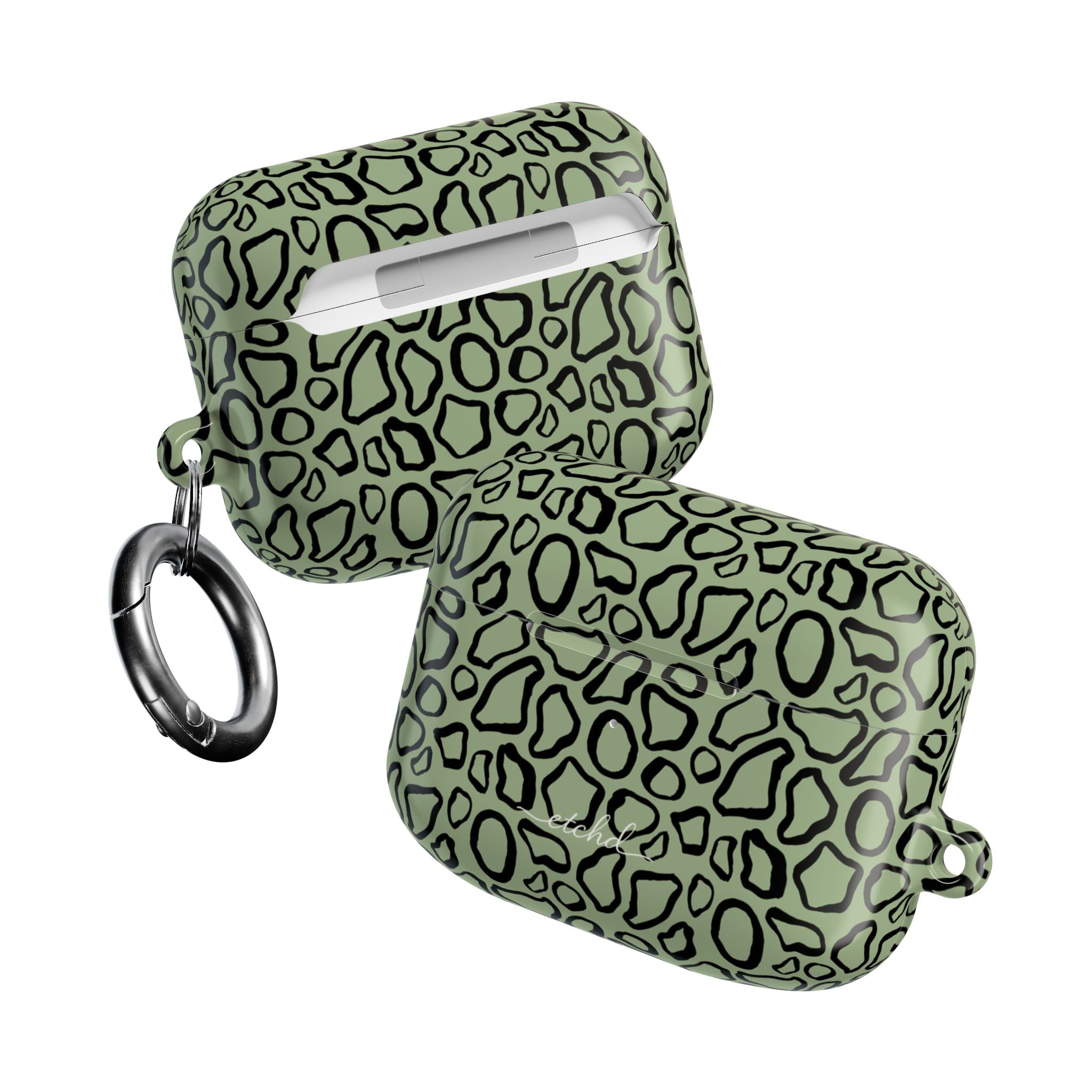 Abstract Print Sage AirPod Case by etchd, view 10