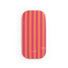 Pink & Orange Striped Agarre clipsable para móvil