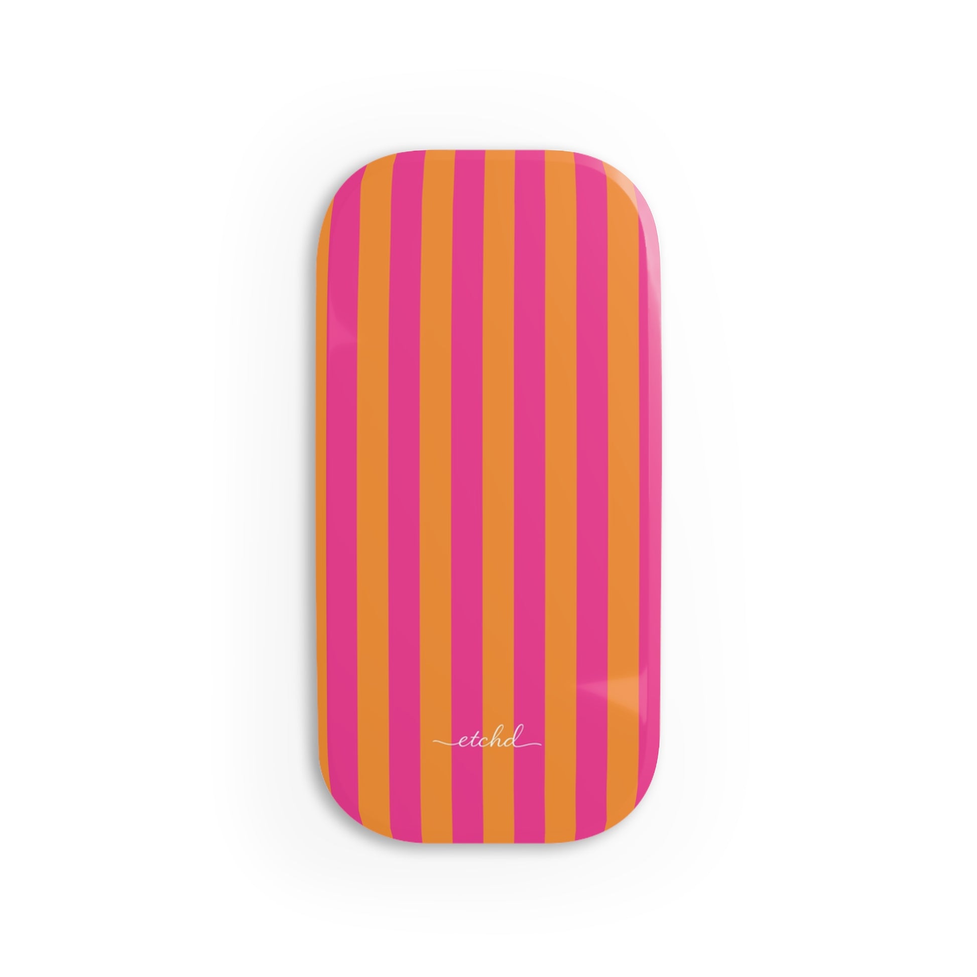 Pink And Orange Click-On Phone Grip by etchd