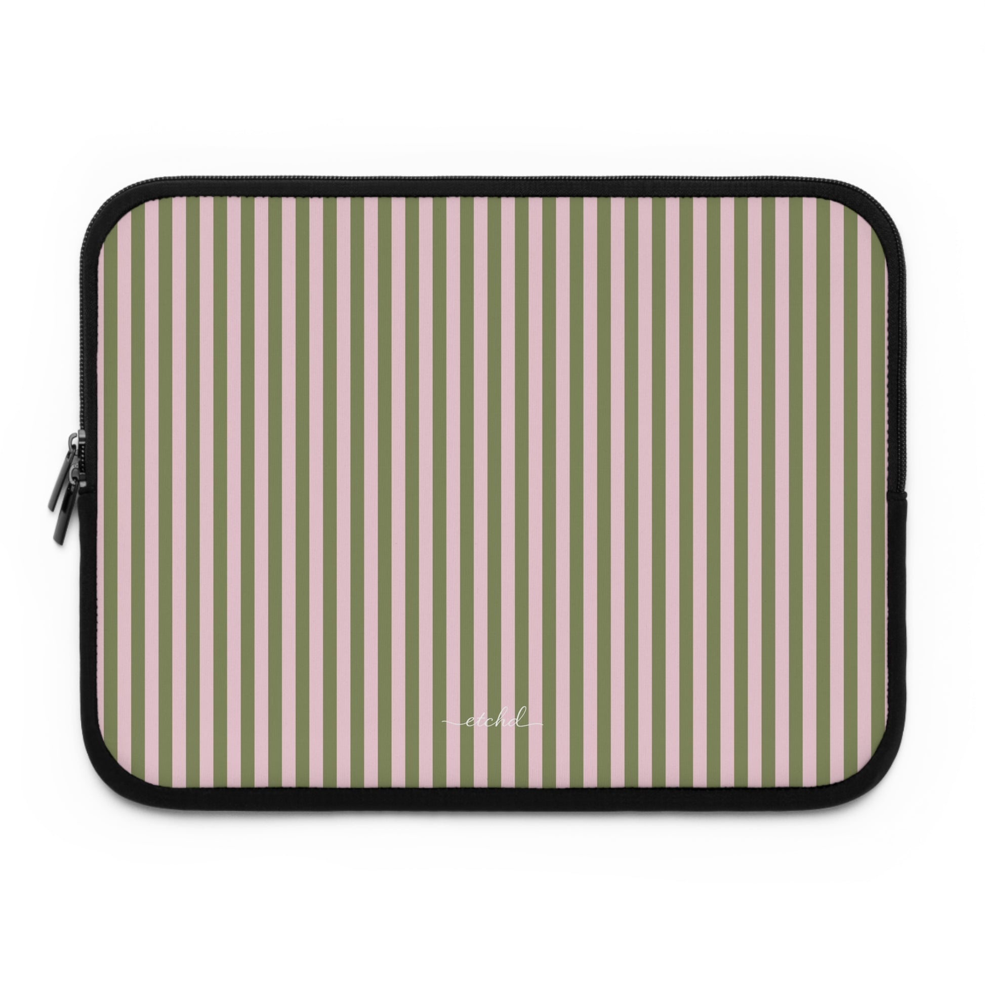 Green And Pink Laptop Sleeve by etchd