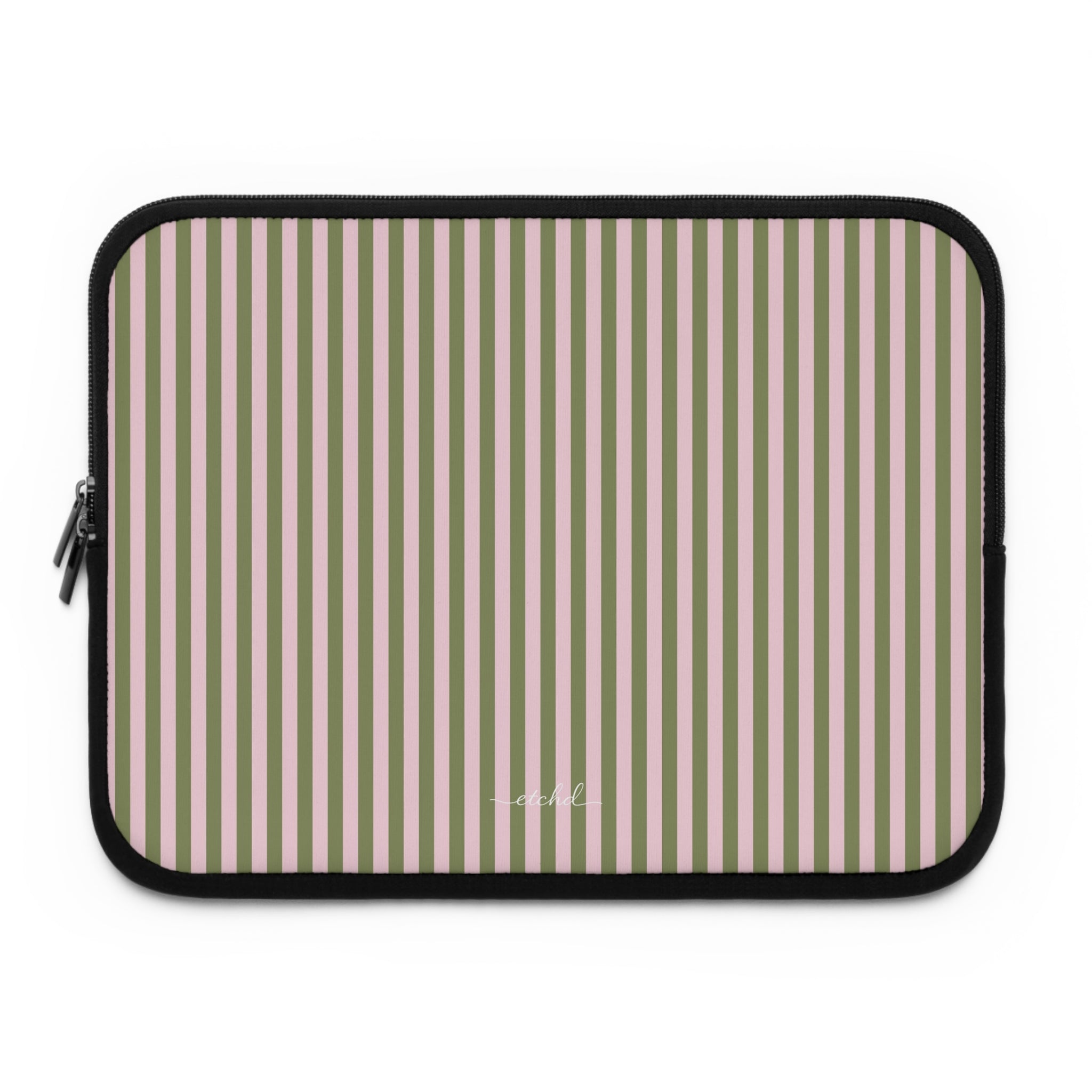 Green And Pink Laptop Sleeve by etchd