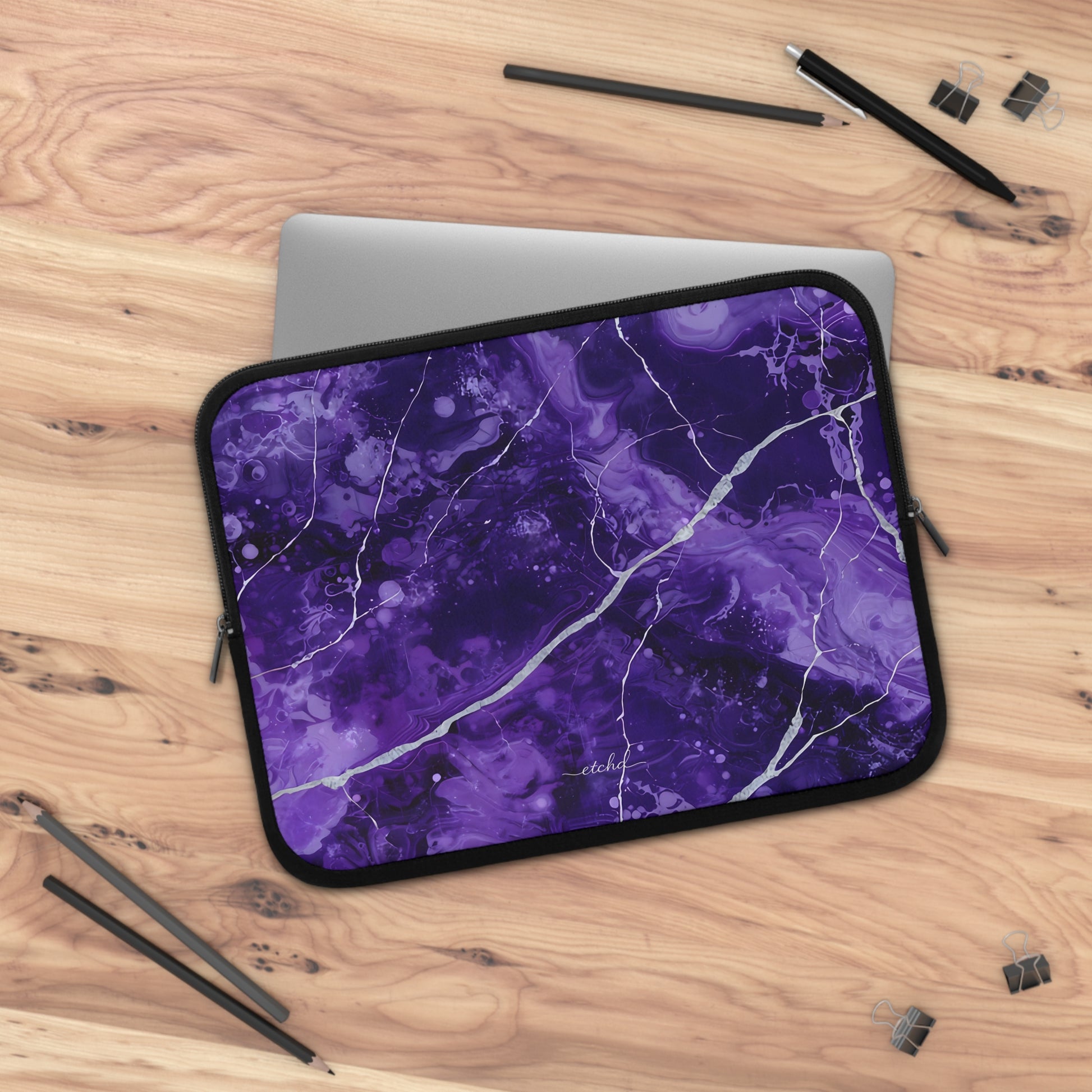 Amethyst Laptop Sleeve by etchd, view 5