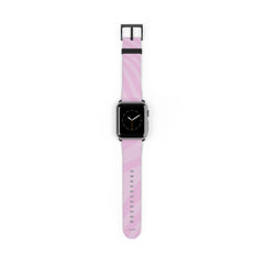 Pink Curved Lines Smartwatch Strap by etchd