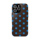 Cerulean & Espresso Polka Dot Phone Case