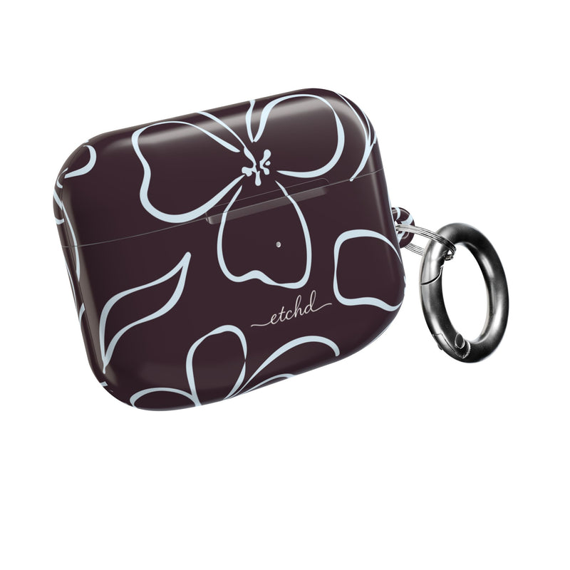 Plum & Blue Floral AirPod Case by etchd, view 8