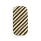 Butter & Brown Striped Diagonal Anello clip per telefono