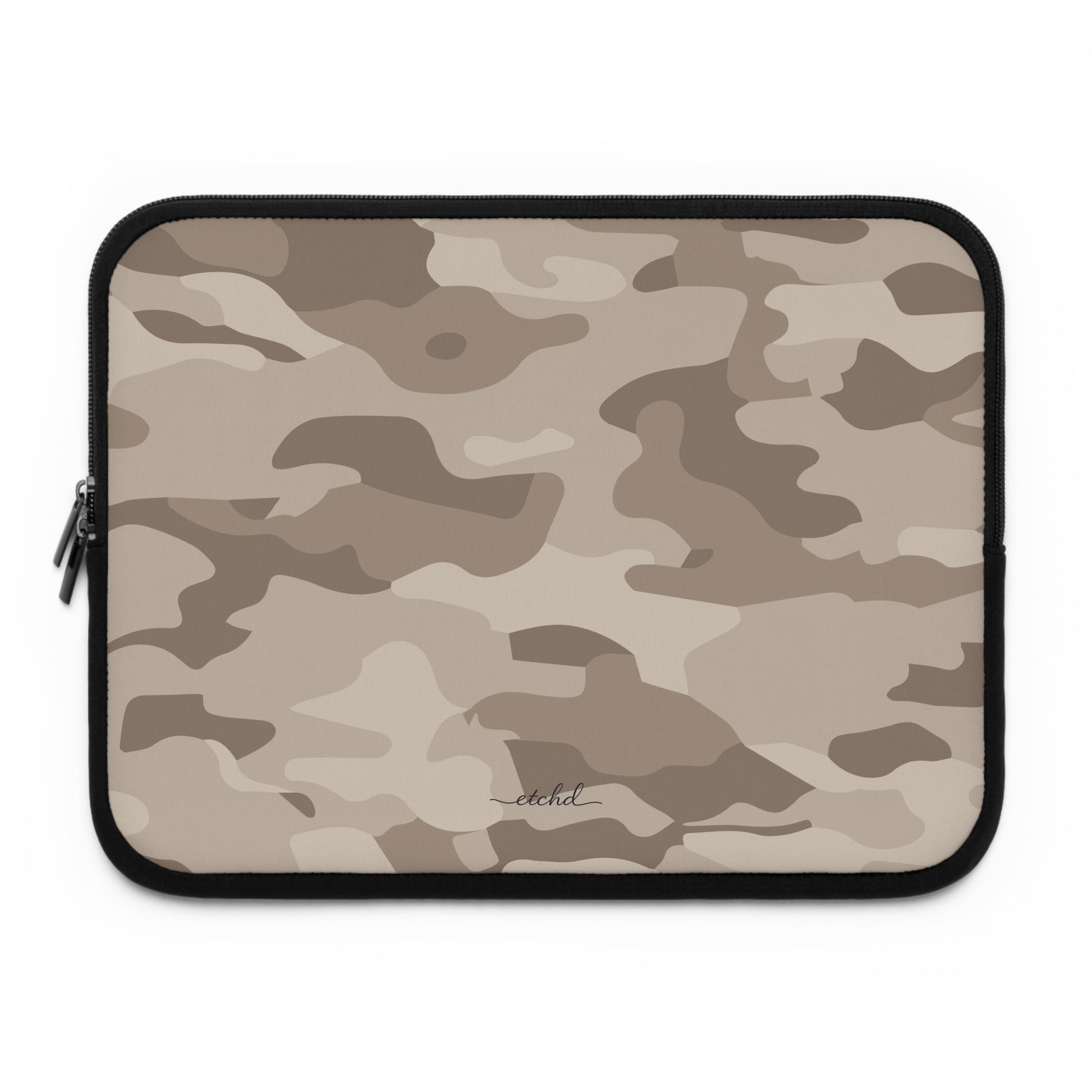 Beige Camo Laptop Sleeve by etchd