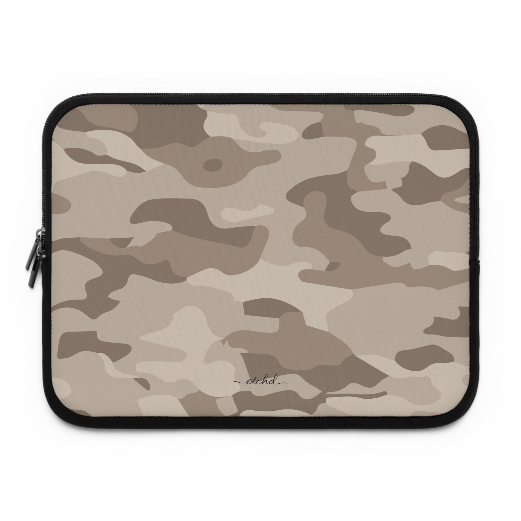 Beige Camo Laptop Sleeve by etchd