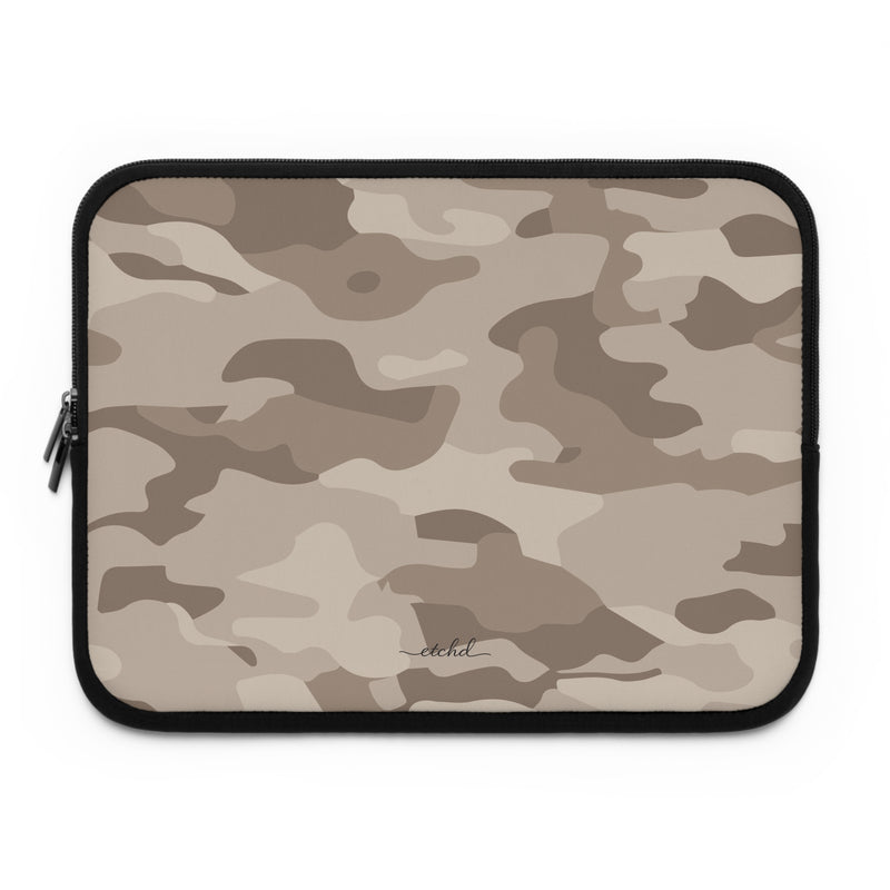 Beige Camo Laptop Sleeve-zoom-
