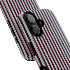 Blue & Cherry Striped Magnetic Phone Case by etchd, view 87