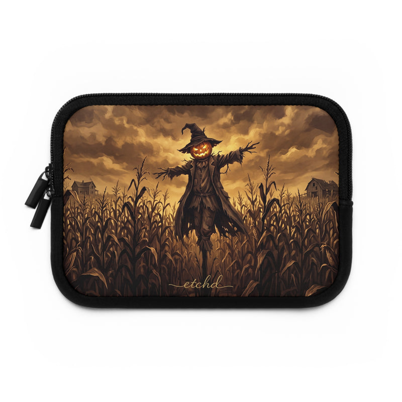 Scarecrow Night Laptop Sleeve by etchd, view 2