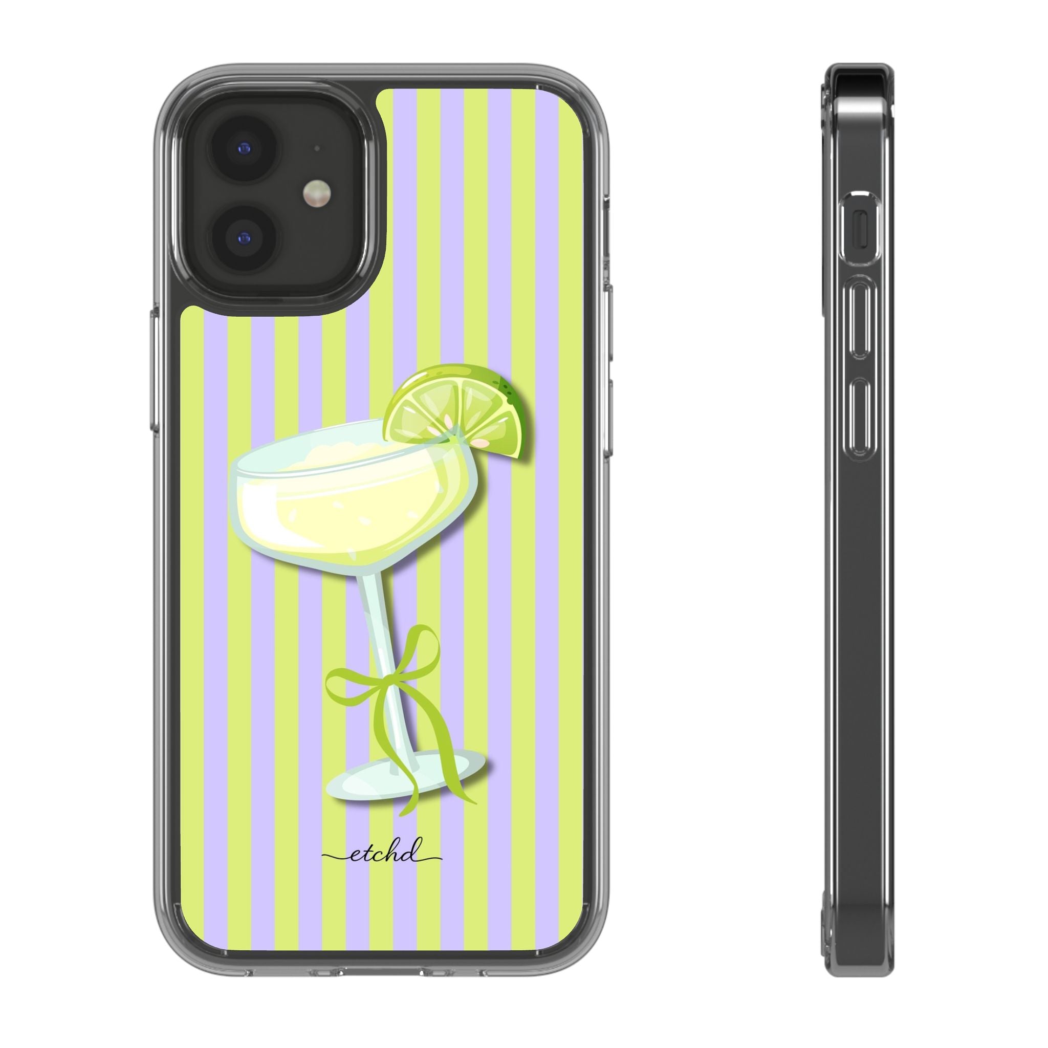 Margarita Clear Phone Case by etchd, view 2