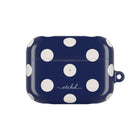 Cream & Navy Polka Dot Custodia per AirPods