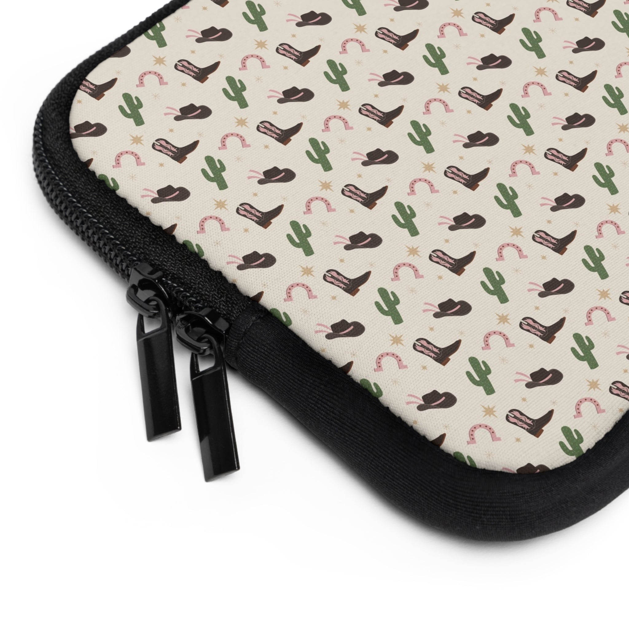 Pink Western Laptop Sleeve by etchd, view 2