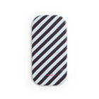 Plum & Blue Striped Diagonal Agarre clipsable para móvil