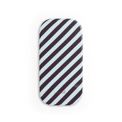 Plum & Blue Striped Diagonal Click-On Phone Grip by etchd