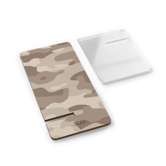 Beige Camo Phone Stand by etchd, view 2