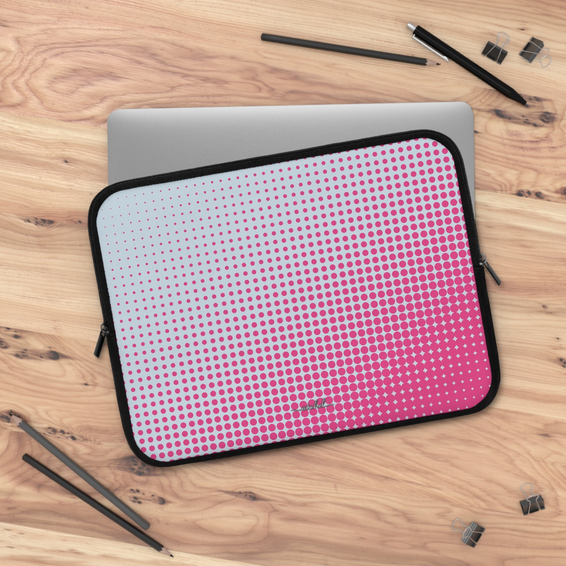 Bubblegum Halftone Laptophülle-24
