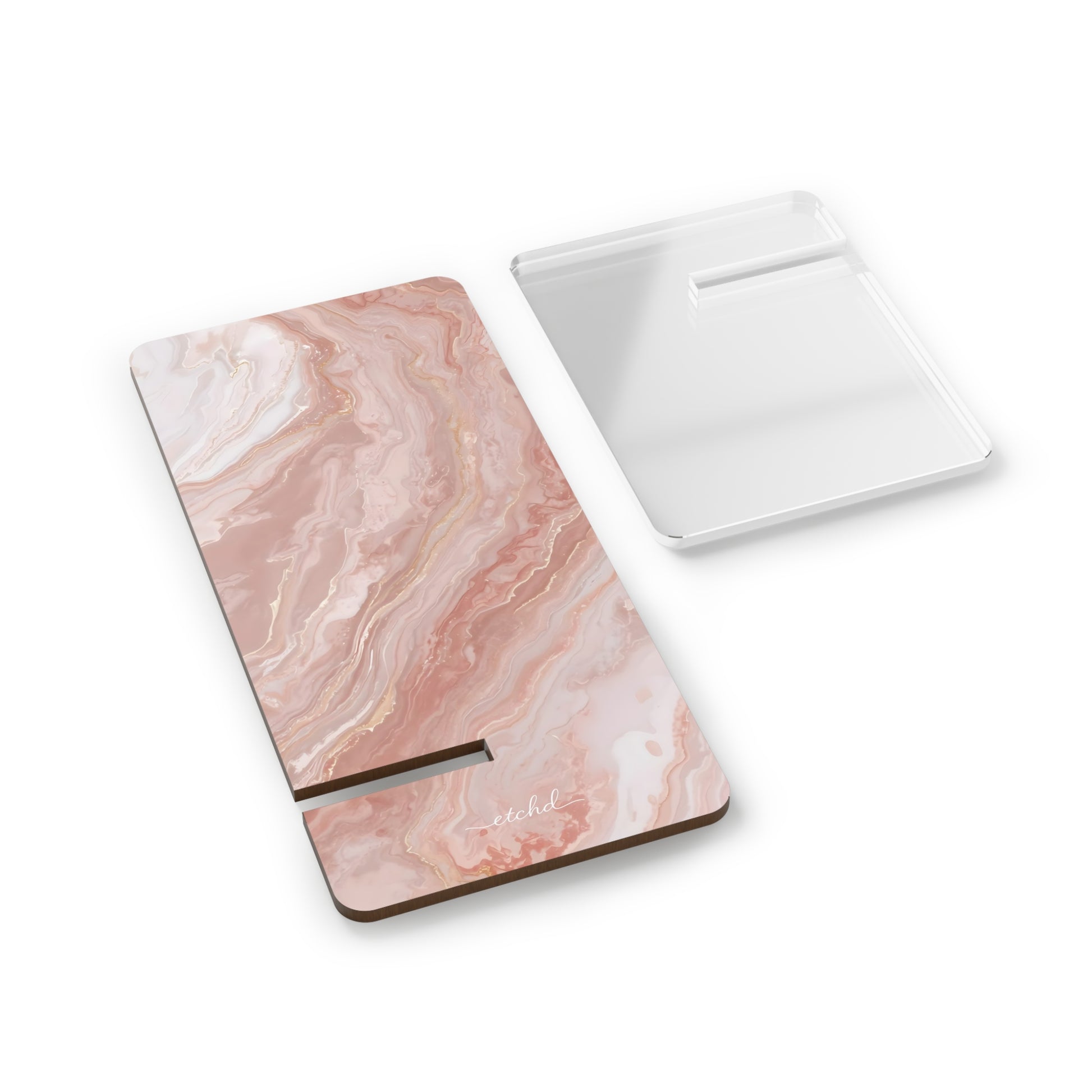 Rose Quartz Phone Stand by etchd, view 2