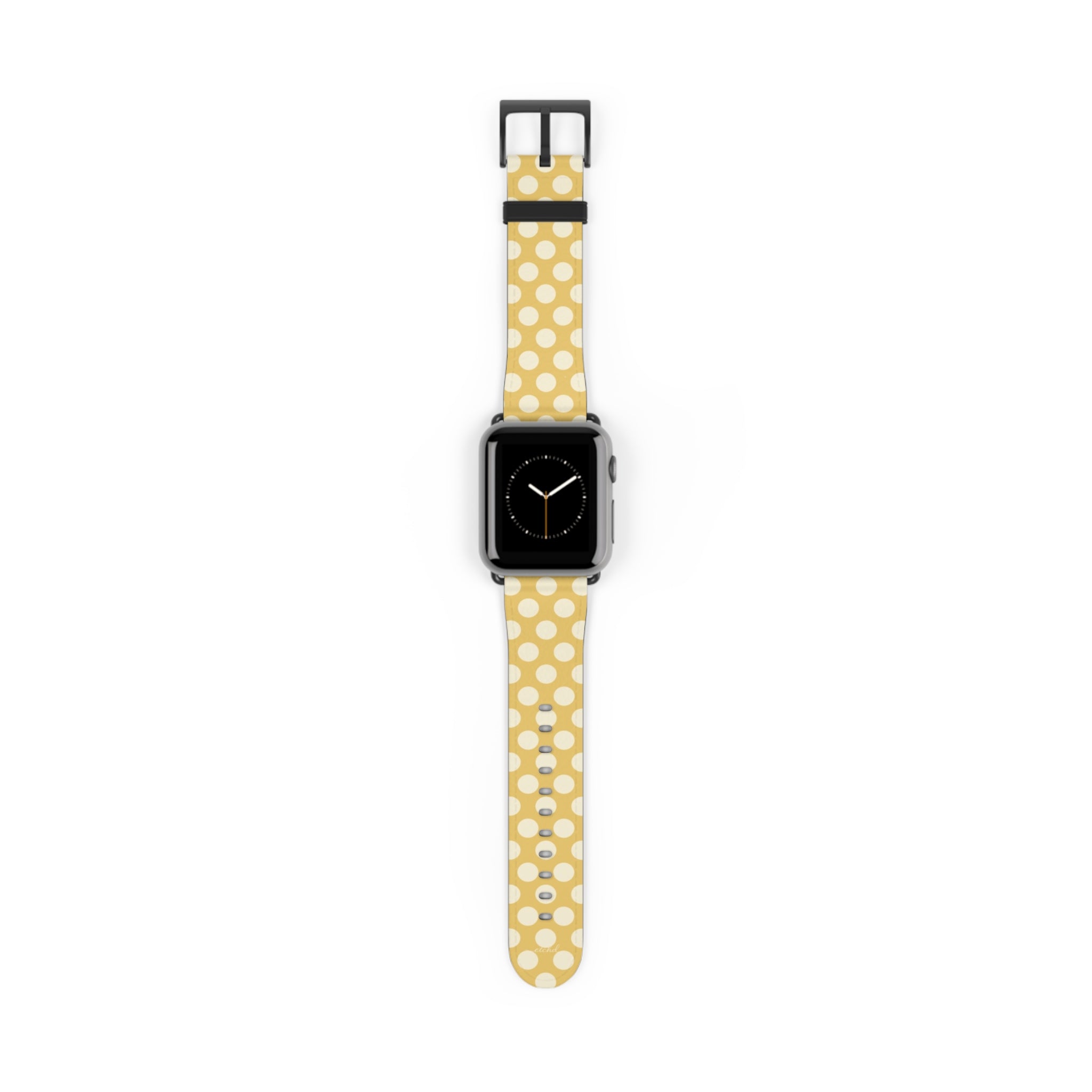 Cream & Butter Polka Dot Smartwatch Strap by etchd