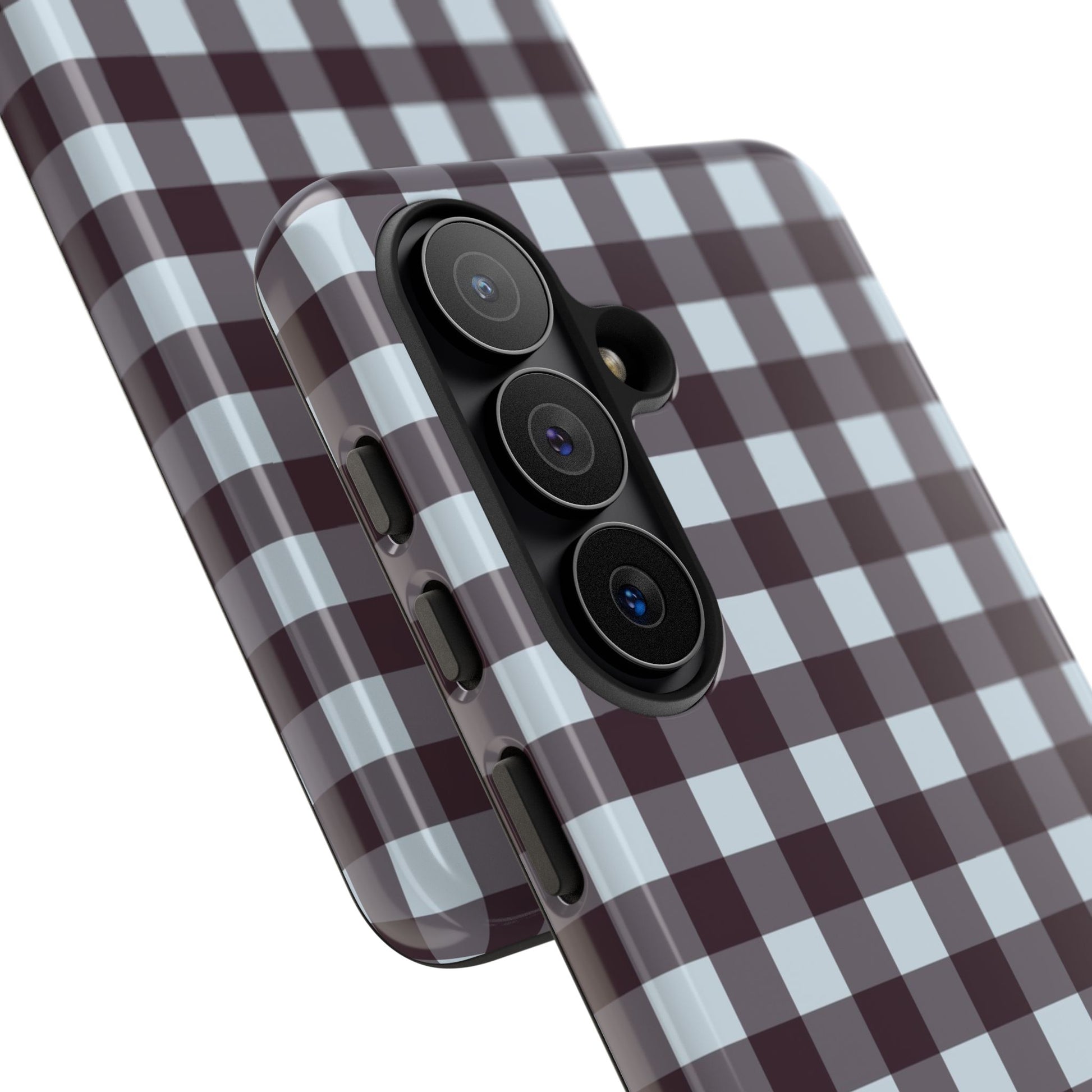 Blue & Plum Gingham Phone Case by etchd, view 209