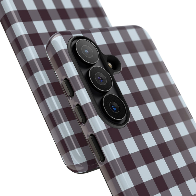 Blue & Plum Gingham Phone Case by etchd, view 209