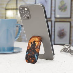 Pumpkin Hollow Click-On Phone Grip by etchd, view 3