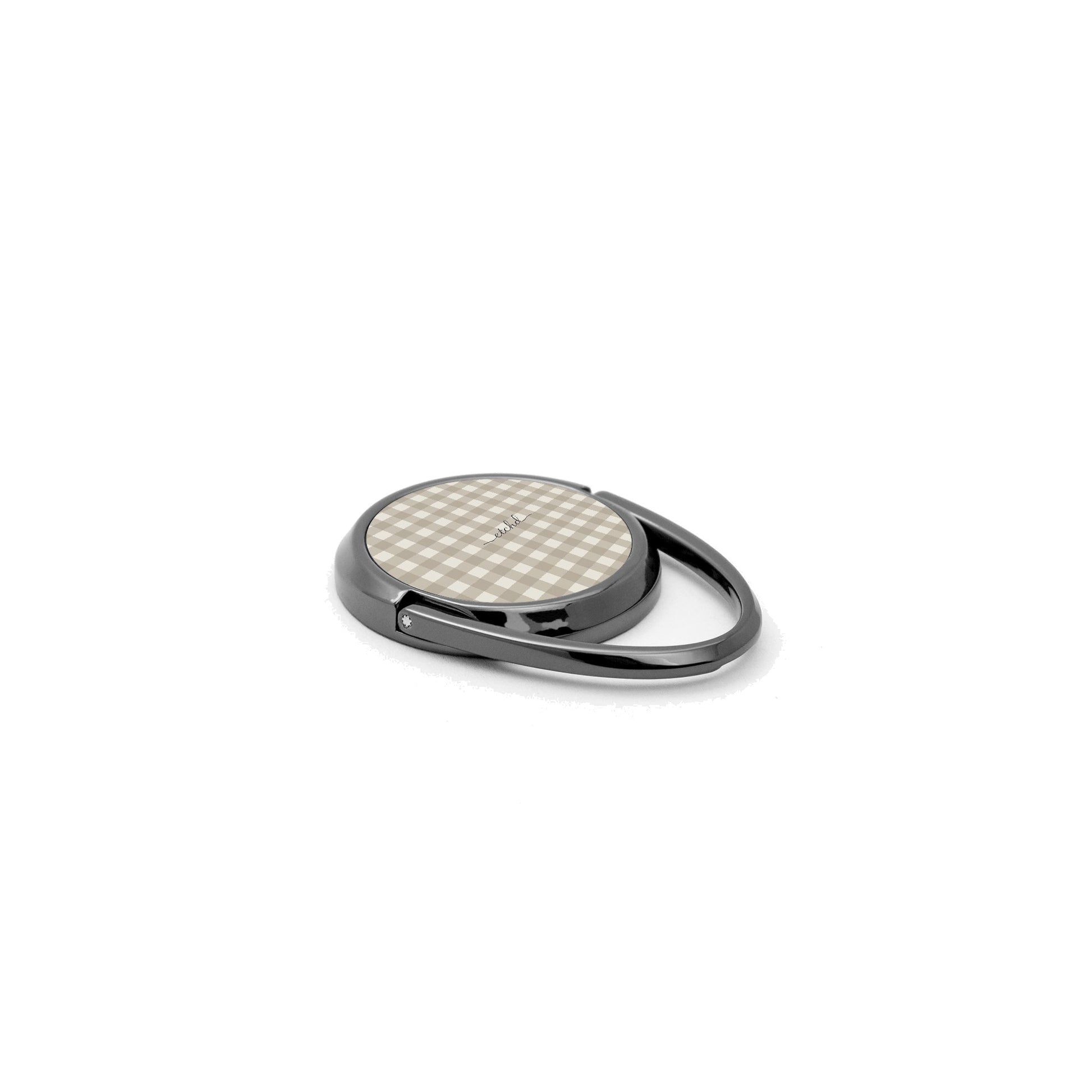 Neutral Gingham Anello supporto per telefono di etchd, vista 2
