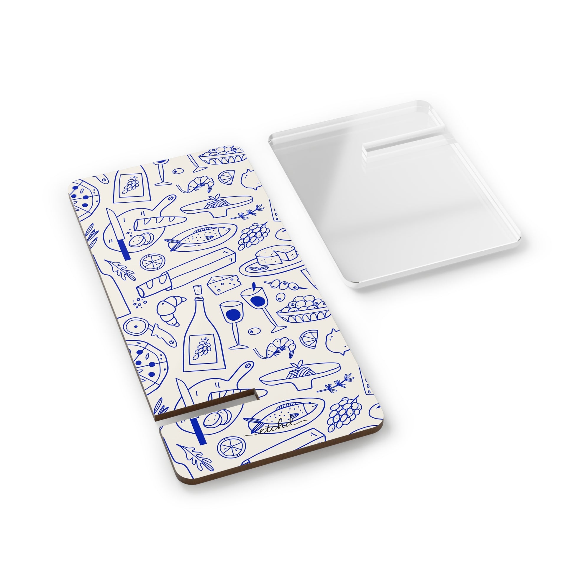 Food Pattern Phone Stand by etchd, view 2