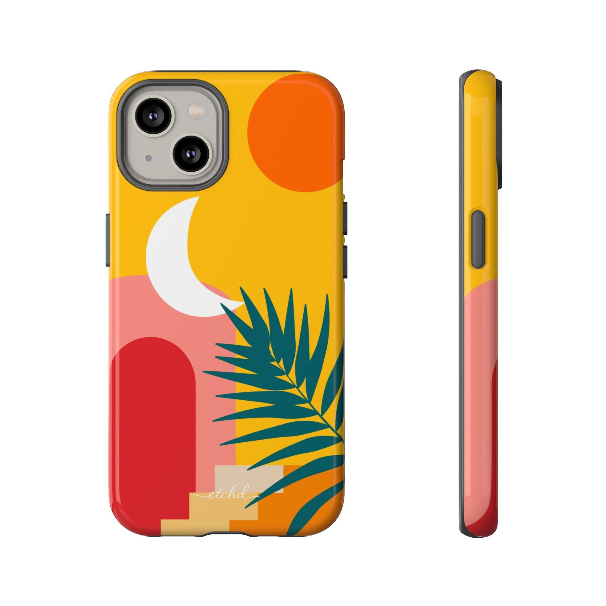 Tropical Sunset Phone Case by etchd, view 2