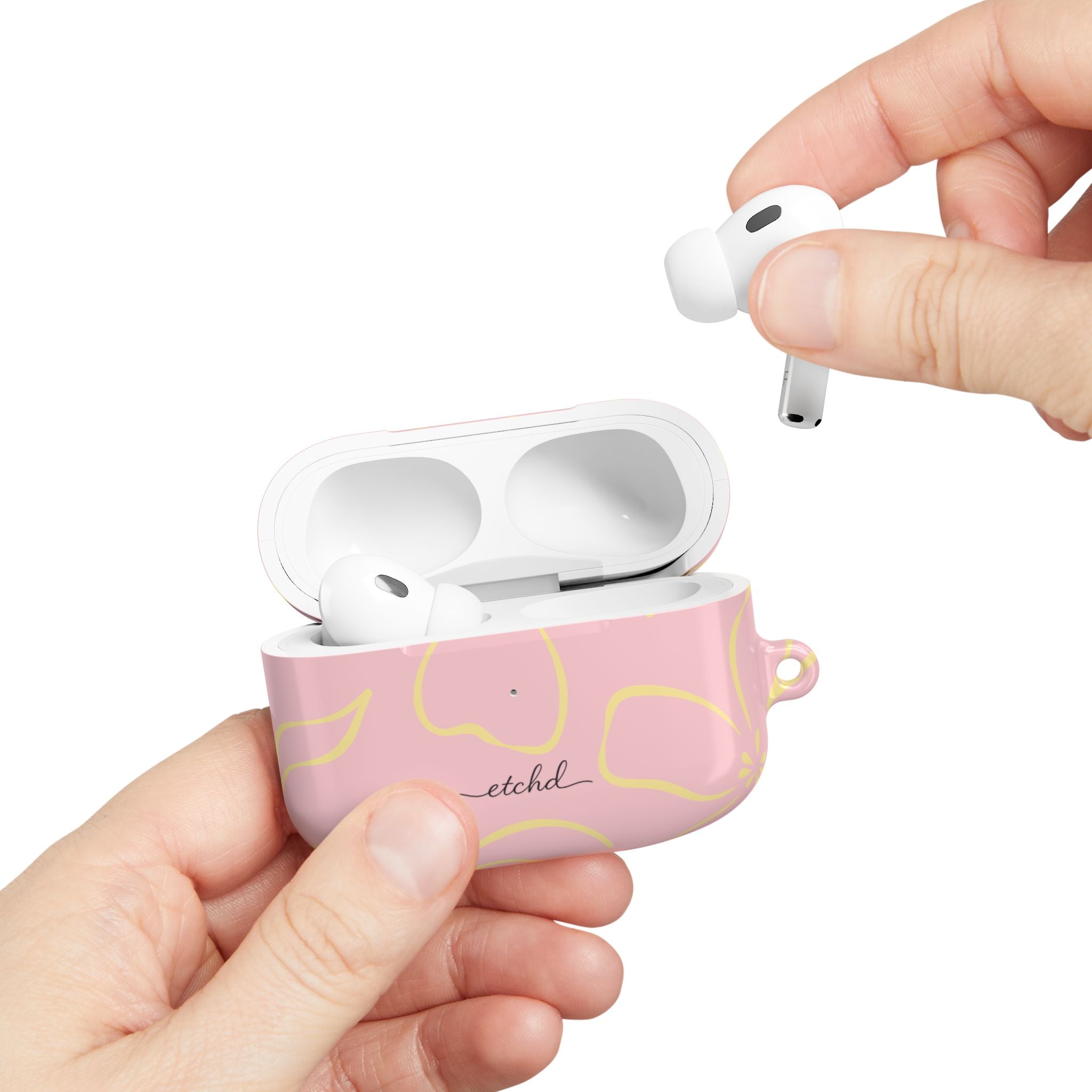 Pink & Butter Floral AirPod Case by etchd, view 11