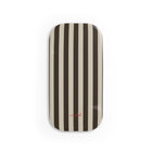 Cream & Brown Striped Anello clip per telefono
