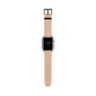 Terracotta & Cream Striped Diagonal Smartwatch Strap