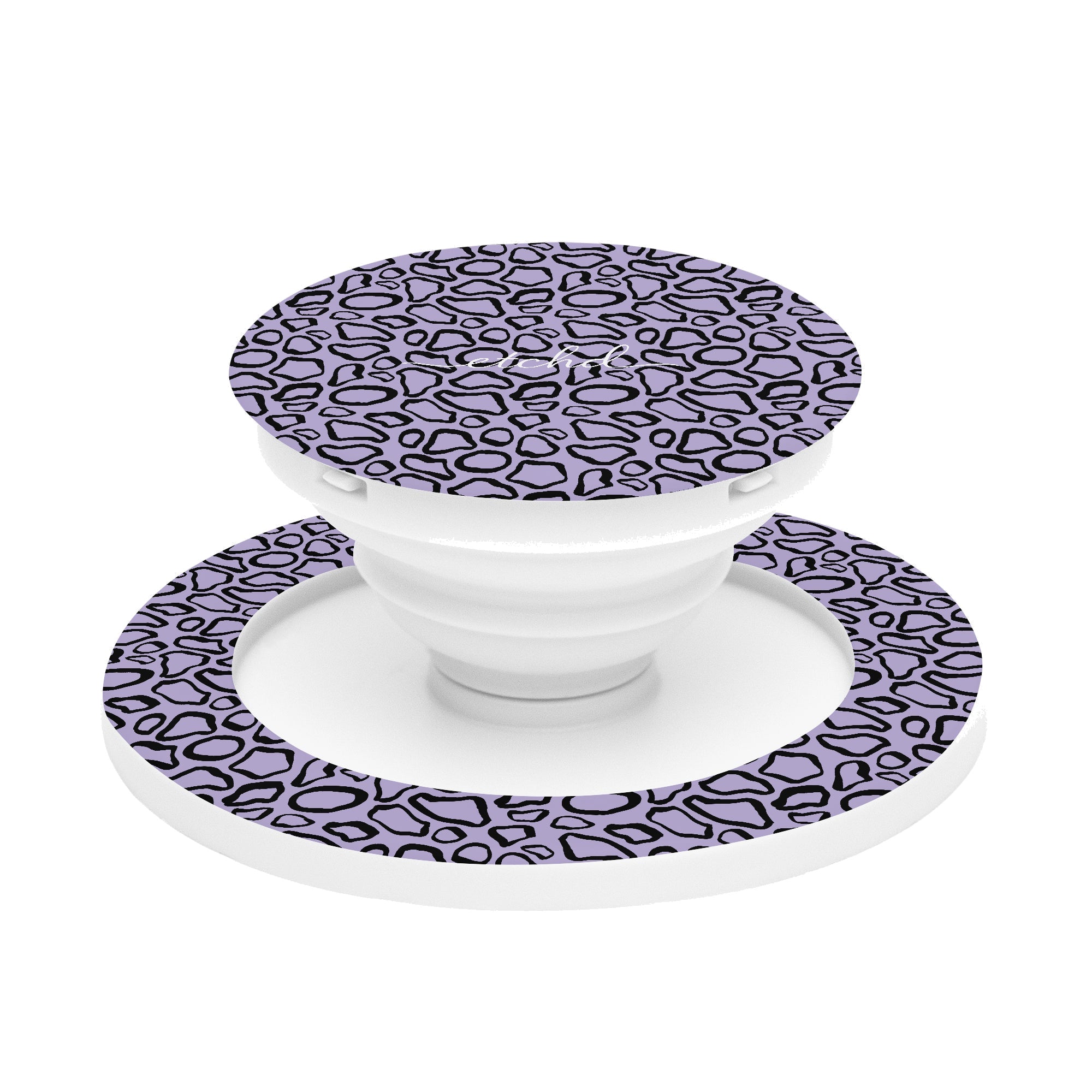 Abstract Print Lavender Phone Grip And Stand by etchd