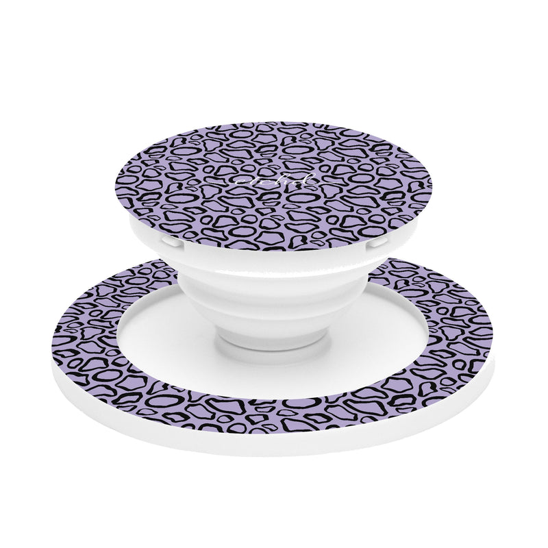 Abstract Print Lavender Phone Grip And Stand-zoom-